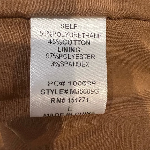 Gilli Brown Faux Leather Quilted Puffer Jacket -NWOT - Picture 5 of 6